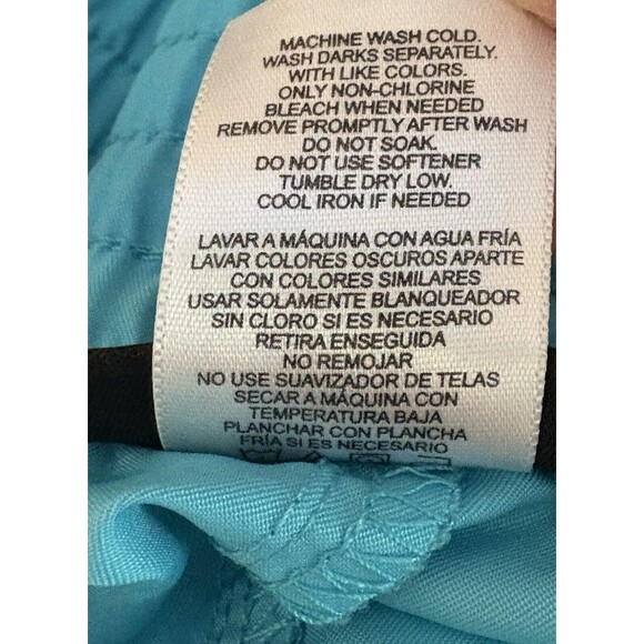 Women Turquoise Blue Elastic Waist Shorts XL Unlined Swim Beach Casual - Picture 5 of 5